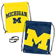 Michigan Wolverines Bag Double Header String Backpack