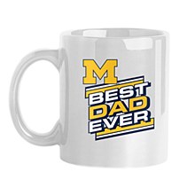 Michigan Wolverines Drinkware 11oz Best Dad Ever Sublimated Mug