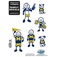 Michigan Wolverines Decal Small Family Set