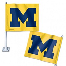 Michigan Wolverines Auto Car Flag 11.75" X 14"