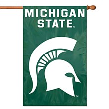 Michigan State Spartans Banner 44x28 Applique Spartan Logo