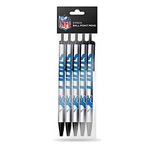 Detroit Lions Ball Point Pen 5 pack