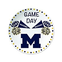 Michigan Wolverines Kitchen Game Day Round Plate