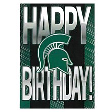 Michigan State Spartans Greeting Card Happy Birthday Spartan