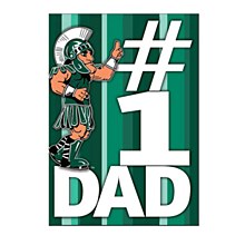 Michigan State Spartans Greeting Card Father's Day #1 Dad