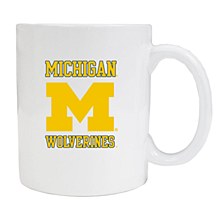 Michigan Wolverines Drinkware White Ceramic Mug