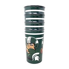 Michigan State Spartans Drinkware Cups 4 Pack