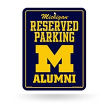 Michigan Wolverines Sign Metall Alumni Parking