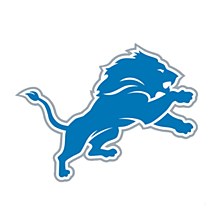 Detroit Lions Decal 3.5x3.75 Static Cling