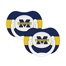 Michigan Wolverines Baby 2 Pack Pacifier Set Baby Fanatic