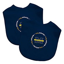 Michigan Wolverines Baby Bibs 2-Pack Team Color & Logo