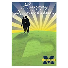 Michigan Wolverines Greeting Card "Happy Anniversary"