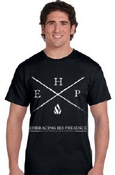 Embracing His Presence X, T-shirt, Black, Mens, 2XL