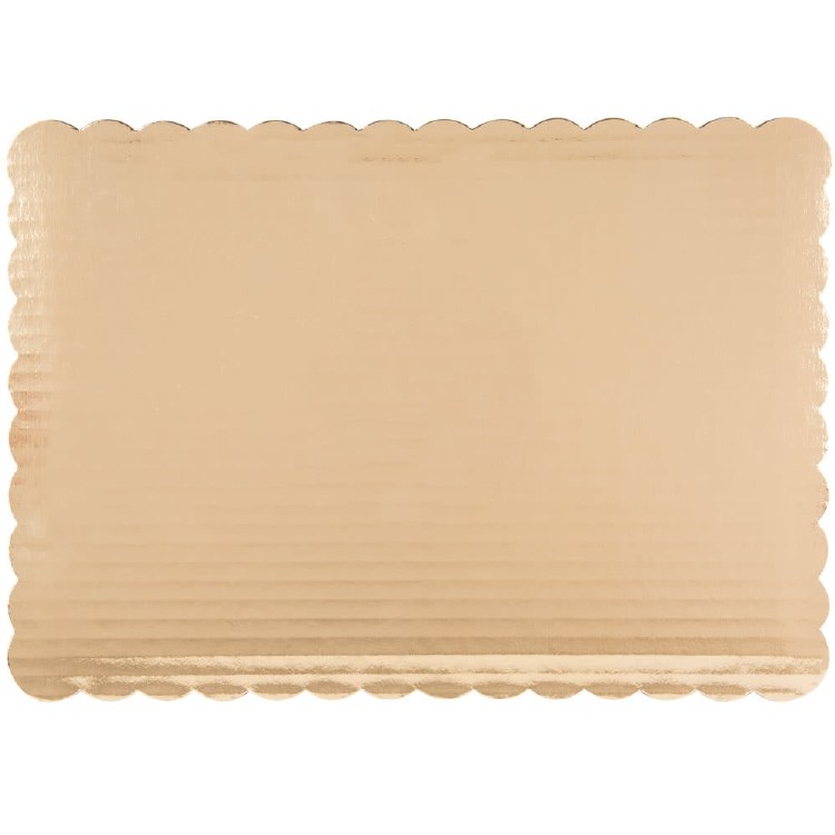 Gold Board 10x14 Scalloped 6/p