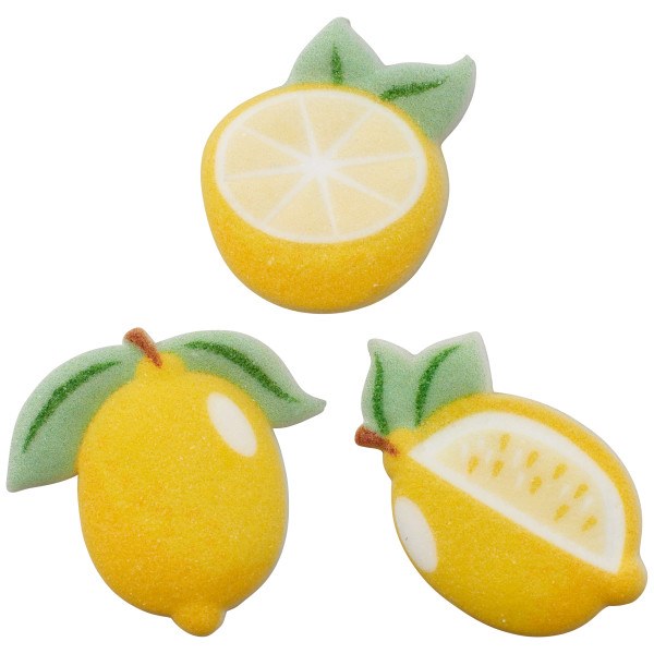 Lemon Sugar Decorations 5pc
