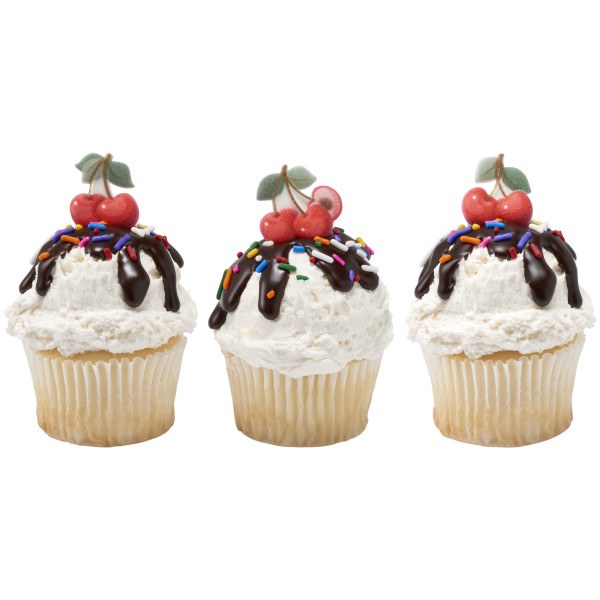 Cherries Sugar Decorations 6pk