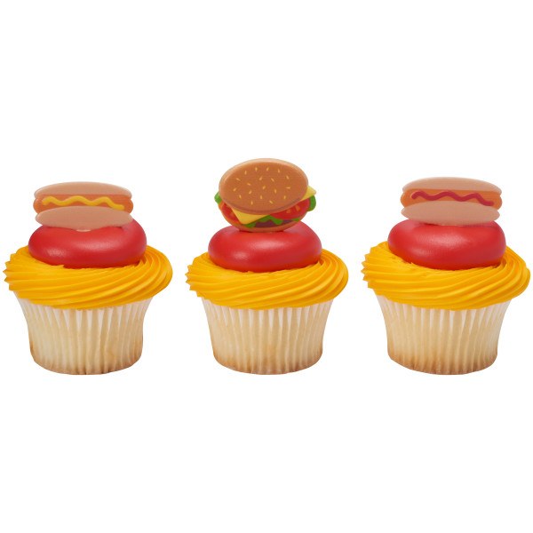 Grilling Cupcake Topper 6ct