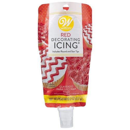 Red Icing With Plastic Tip