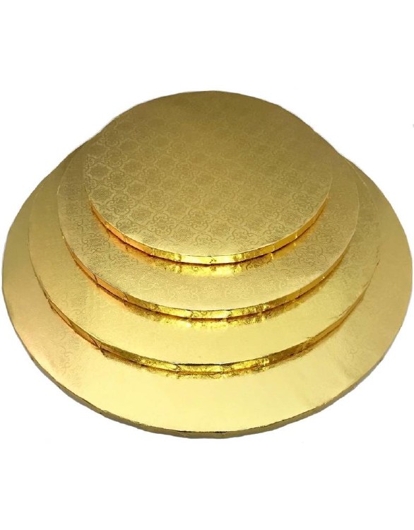 CAKE WALK 6&quot; Gold Round Drum 5pk