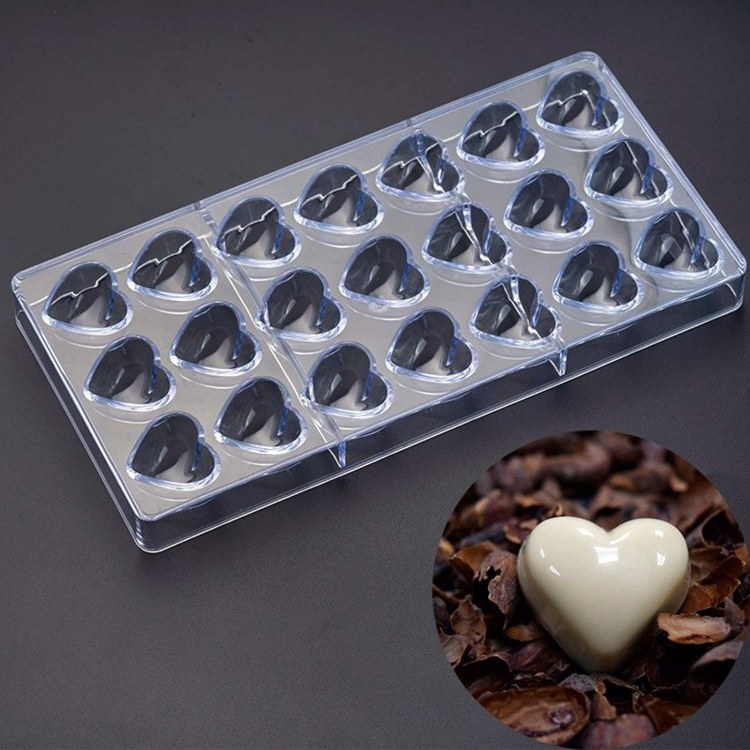 CAKEWALK  Heart Chocolate Mold Plastic
