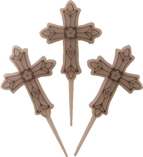 Amscan Cross Picks With Silver Accent