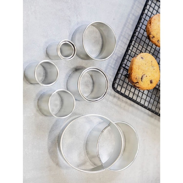 ATECO Round Cutters Plain 11 Pc Set