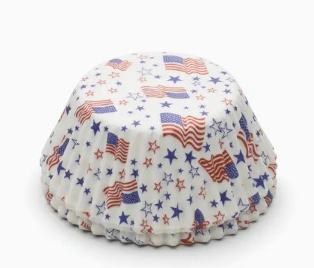 FOX RUN Baking Cups: Flags &amp; Stars/60