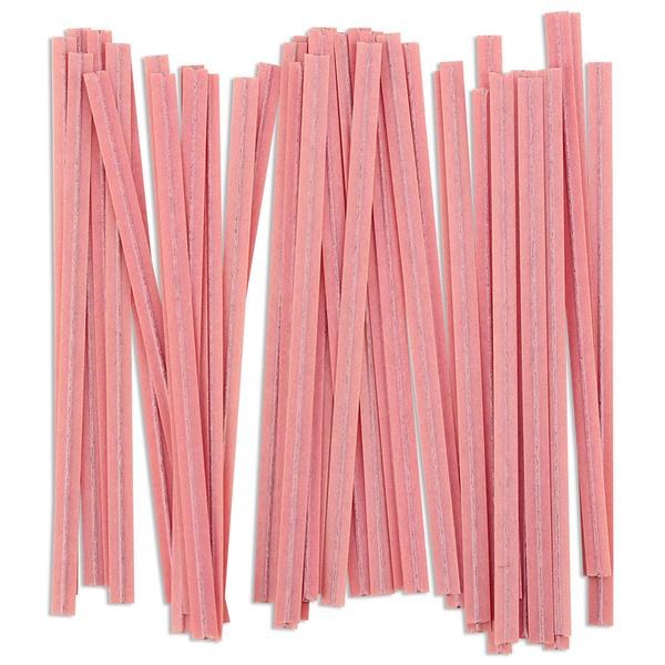 Twist Ties:  Pink/100 Pkg