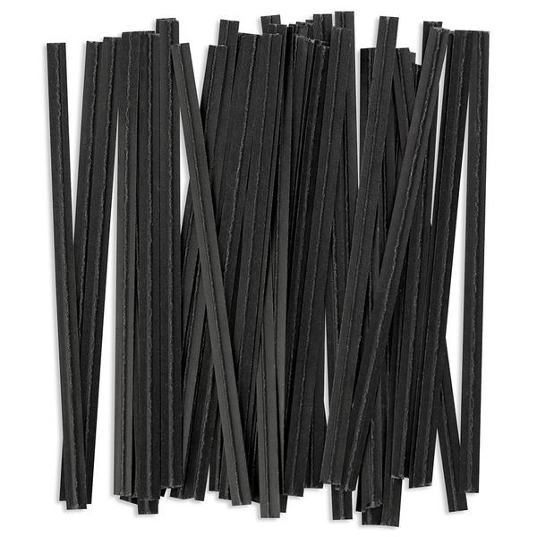 Twist Ties: Black/100 Pkg