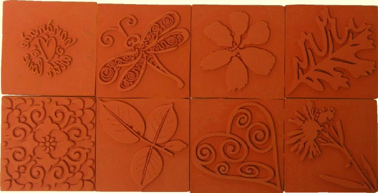 Square Nature Embossing Stamps