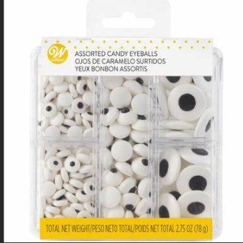 Wilton Black &amp; White Eyeball Set