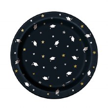 Stars & Caps Grad Plates 7"