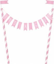 Its A Girl Bunting Topper