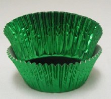 FOX RUN  Baking Cups Green Foil