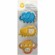 Wilton Cookie Cutter Monkey Lion Elep