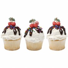 Cherries Sugar Decorations 6pk