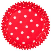 Wilton Baking Cups: Red Polka Dots/75