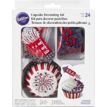 Wilton Cupcake Kit Usa 24/pkg