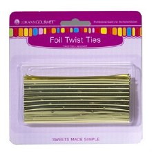 LorAnn Twist Ties: Gold 50/pkg