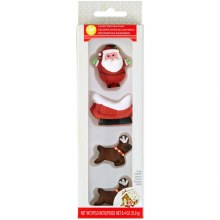 Santa Sleigh & Deer Icing Deco