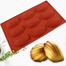 CAKE WALK Madeleine Mold 9 Cav Silicone