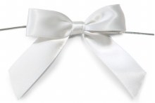CAKEWALK Small Bows White 10pk