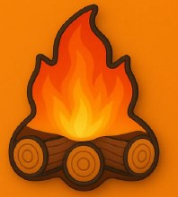 American Tradition Cookie Cutters 3.5" Campfire Cookie Cutter