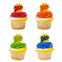 Papa Cupcake Picks-Set of 12 