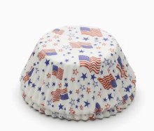 FOX RUN Baking Cups: Flags & Stars/60