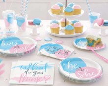 Gender Reveal Plates 7"