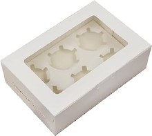 CAKEWALK 6ct Cupcake Box 9x6