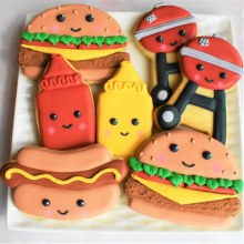 American Tradition Cookie Cutters 3.5" Hamburger Cookie Cutter