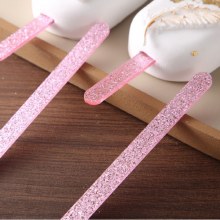 CAKE WALK  Popsicle Sticks Pink Glitter