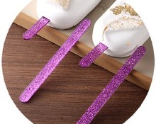 Cake Walk  Popsicle Sticks Purple Glitter